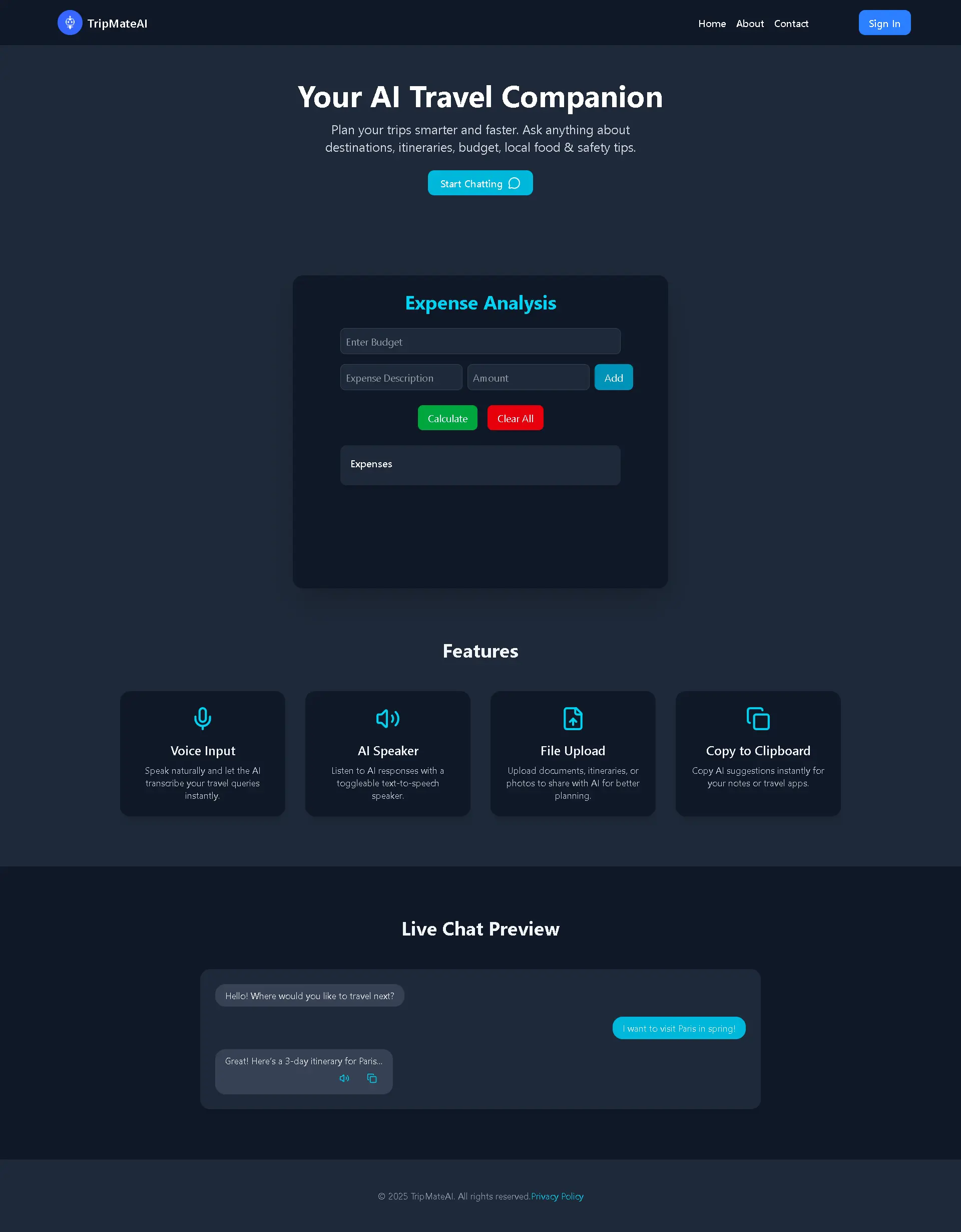 TripMate AI Agent